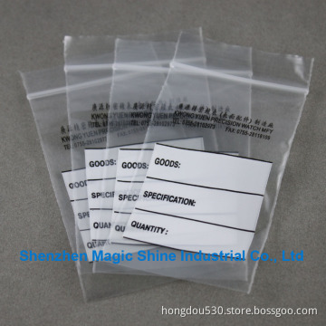 Plastic Zipper Bag Ziplock Bag